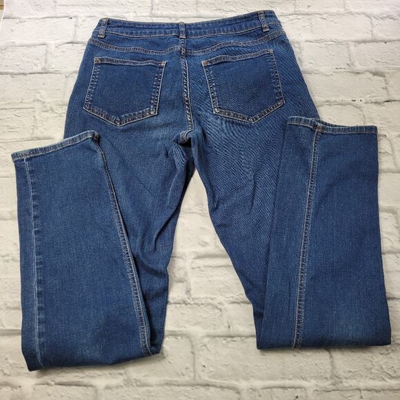 Boden British Women's Jeans The Trafalgar Straight Leg Dark Wash size 8L Long - Picture 5 of 13